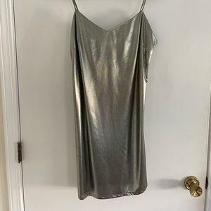 Vintage Frederick’s of Hollywood Slip Silver Dress